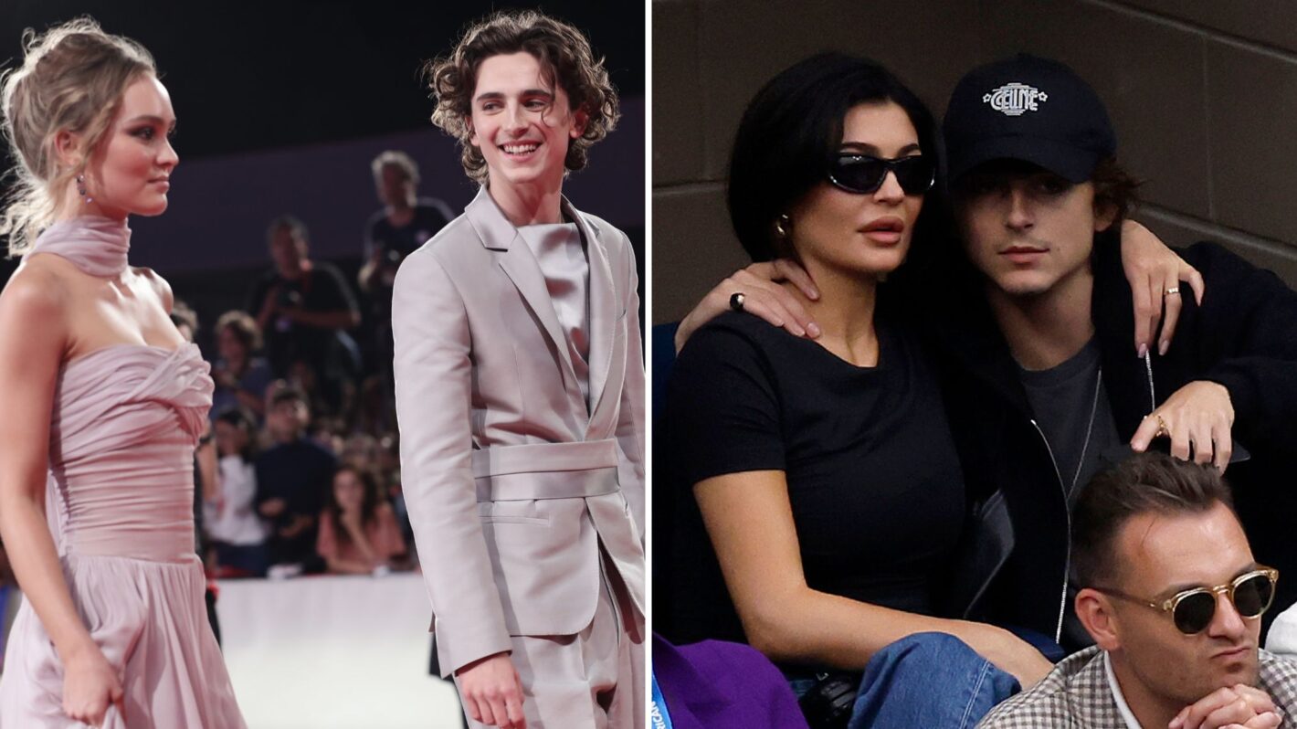 VENICE, ITALY - SEPTEMBER 02: Lily-Rose Depp and Timothee Chalamet attend 