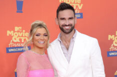 Lindsay Hubbard and Carl Radke attend the 2022 MTV Movie & TV Awards: UNSCRIPTED at Barker Hangar in Santa Monica, California and broadcast on June 5, 2022.