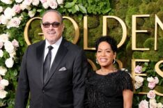 David Zayas and Liza Colón-Zayas attend the 82nd Annual Golden Globe Awards at The Beverly Hilton on January 05, 2025 in Beverly Hills, California.