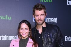 Rebecca Breeds and Luke Mitchell attend Hulu's New York Comic Con After Party at The Lobster Club on October 6, 2017 in New York City.