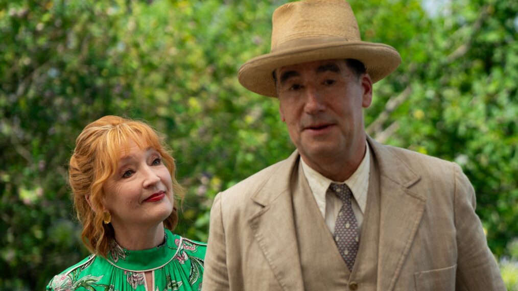 Lesley Manville and Tim McMullan in 'Marble Hall Murders' Season 3