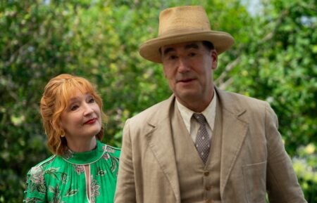 Lesley Manville and Tim McMullan in 'Marble Hall Murders' Season 3