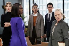 Yael Grobglas, Skye P. Marshall, Leah Lewis, David Del Rio, and Kathy Bates in 'Matlock' Season 1 Episode 9 - 'Friends'