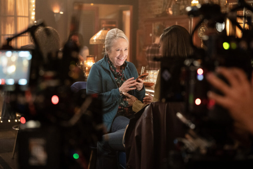 Kathy Bates behind the scenes of 'Matlock' Season 1 Episode 9 - 'Friends'