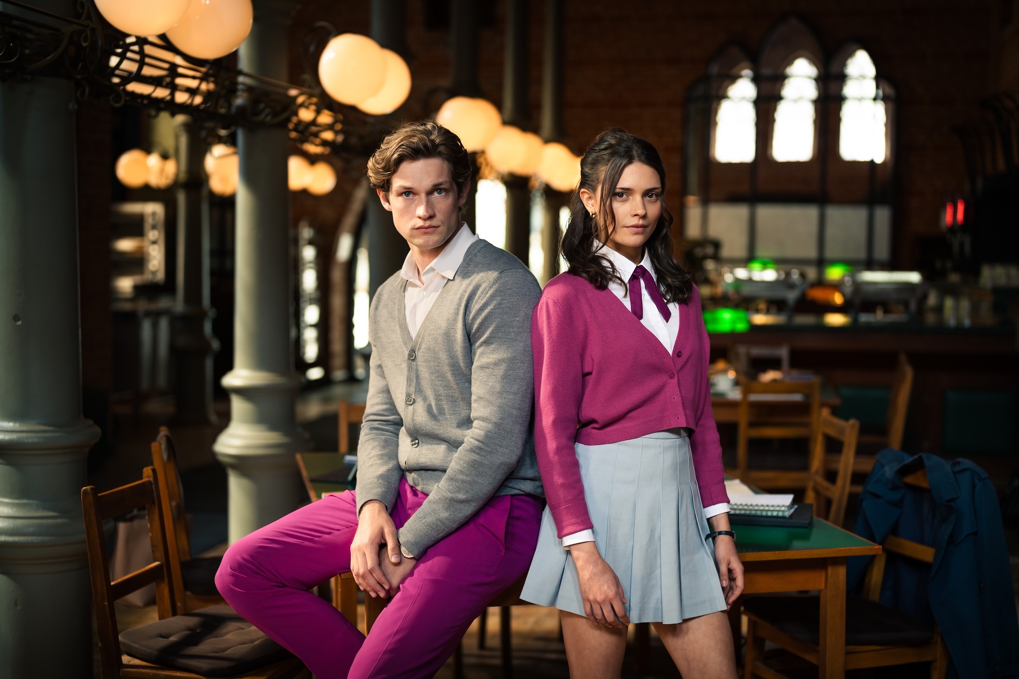 Damian Hardung and Harriet Herbig-Matten in 'Maxton Hall' Season 2