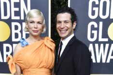 Michelle Williams and Thomas Kail attend the 77th Annual Golden Globe Awards at The Beverly Hilton Hotel on January 05, 2020 in Beverly Hills, California.