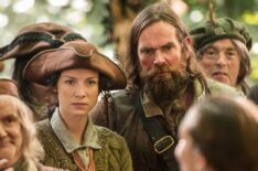 Caitriona Balfe and Duncan Lacroix in 'Outlander' Season 1