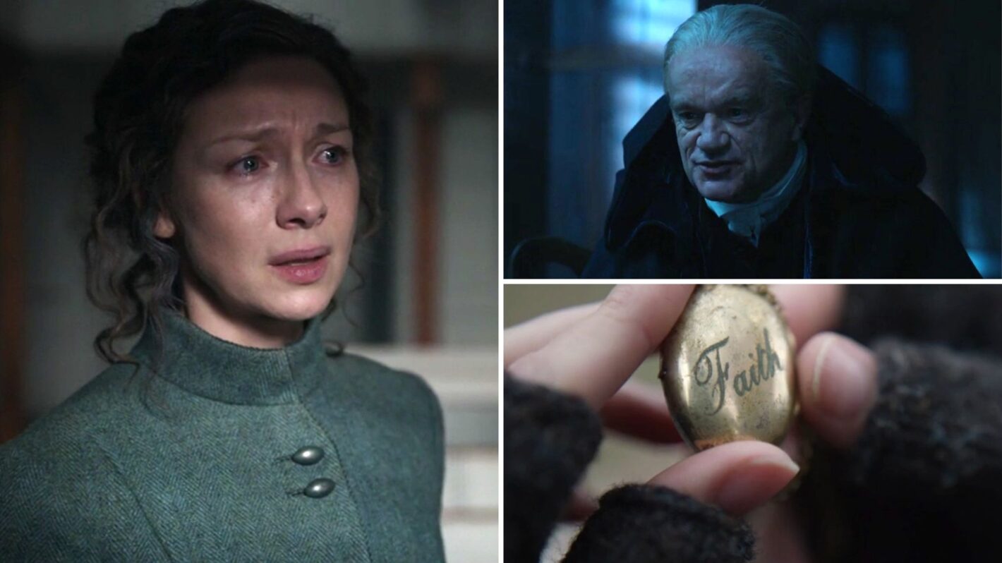 Caitriona Balfe and Dominique Pinon in the 'Outlander' Season 7 finale