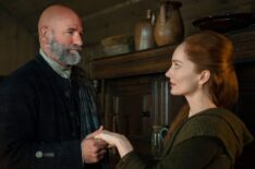 Graham McTavish and Lotte Verbeek in 'Outlander' Season 7