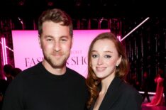 Cameron Fuller and Phoebe Dynevor attend the Victoria's Secret Fashion Show 2024 on October 15, 2024 in New York City.