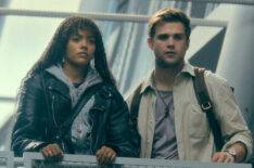Quintessa Swindell and Leo Woodall in 'Prime Target'