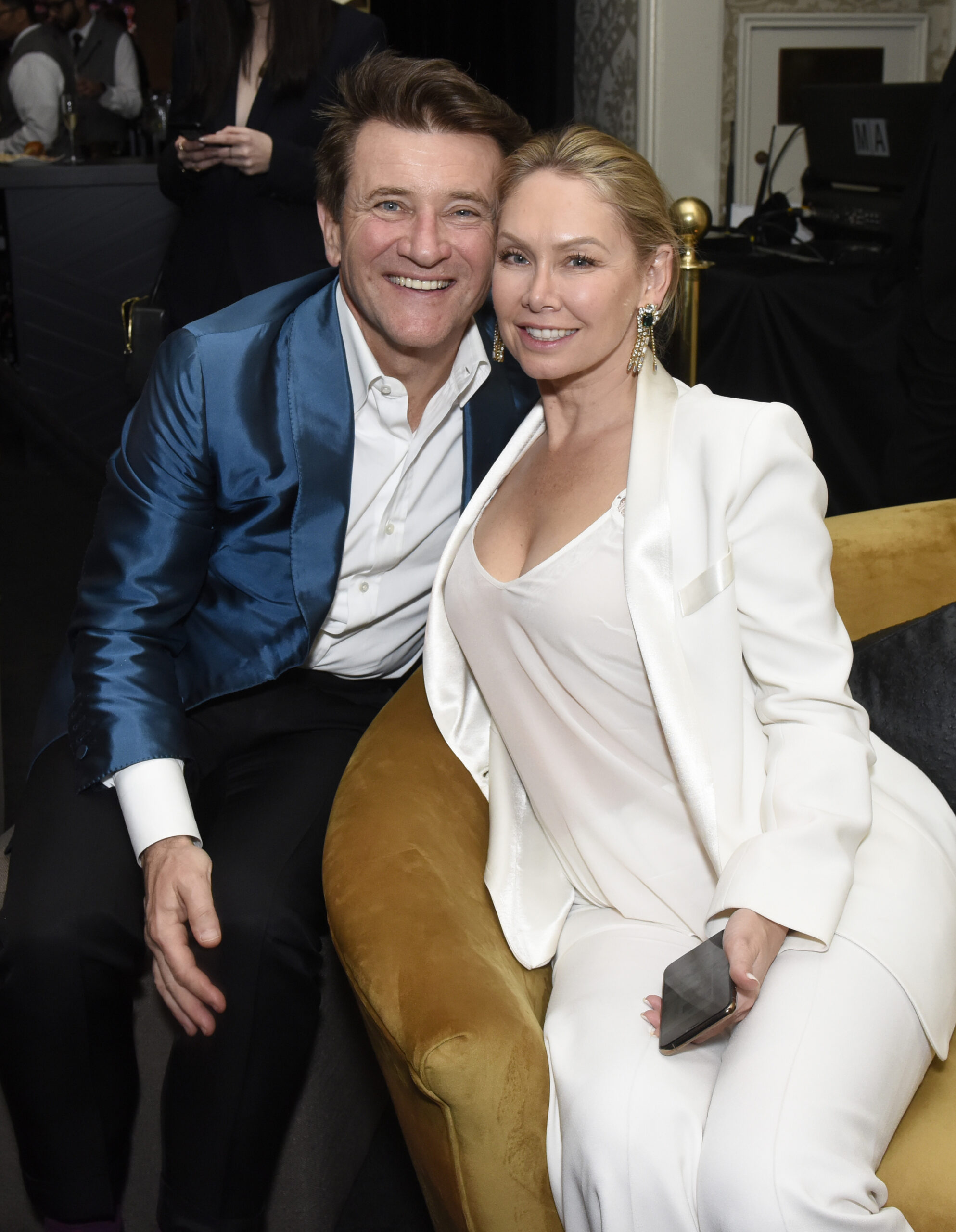 Robert Herjavec and Kym Johnson attend the Mercedes-Benz Academy Awards Viewing Party