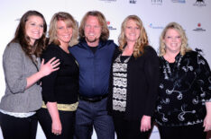 Robyn Brown, Meri Brown, Kody Brown, Christine Brown and Janelle Brown from 'Sister Wives' arrive at the grand opening of Mike Tyson's one-man show 'Mike Tyson: Undisputed Truth - Live on Stage'