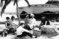 Dawn Wells, Tina Louise, Russell Johnson, Jim Backus, Natalie Schafer, and Alan Hale Jr in Gilligan's Island