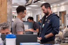 Taj Nico Speights as Jake, Noah Wyle as Robby — 'The Pitt' Season 1 Episode 5