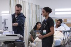 Noah Wyle, Supriya Ganesh, Mariel Suarez, Ashley Romans in 'The Pitt' Season 1 Episode 3
