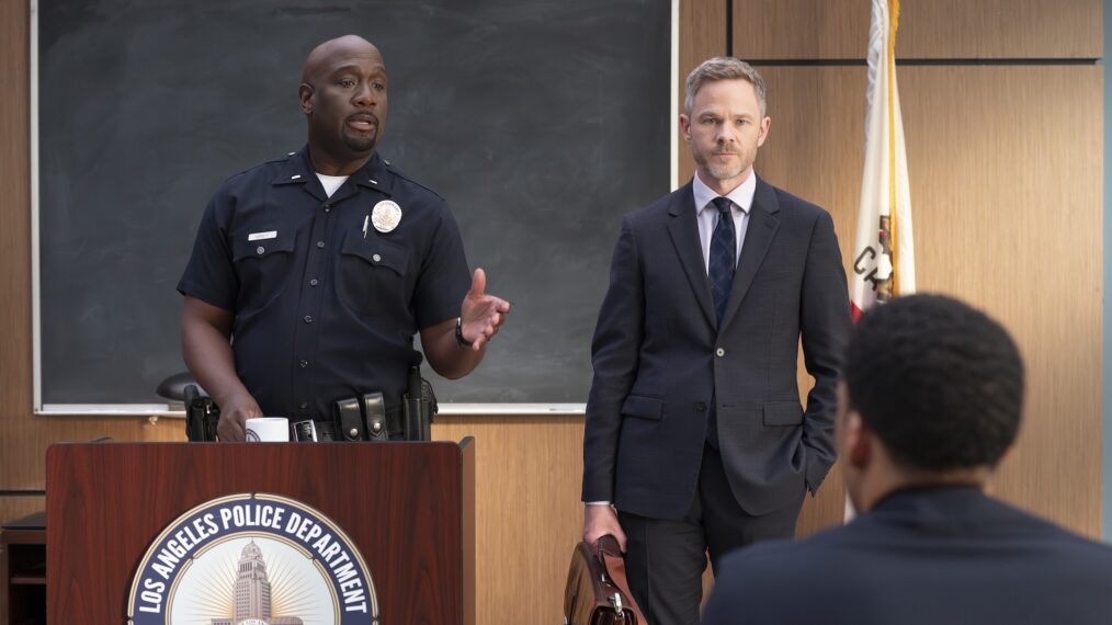 Richard T. Jones as Grey, Shawn Ashmore as Wesley — 'The Rookie' Season 7 Premiere 