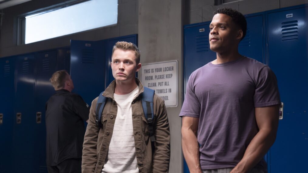 Patrick Keleher as Seth, Deric Augustine as Miles — 'The Rookie' Season 7 Premiere 