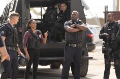 Mekia Cox as Harper, Richard T. Jones as Grey — 'The Rookie' Season 7 Premiere 'The Shot'