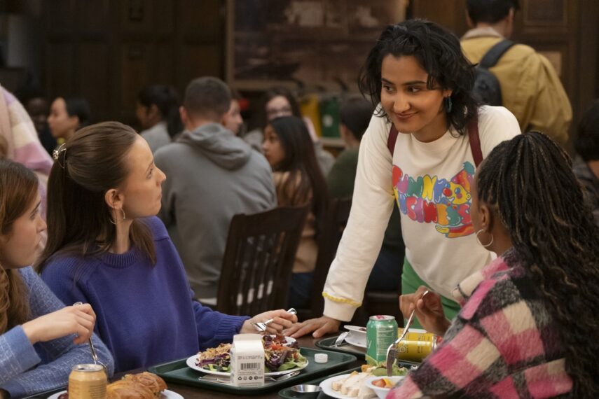 Gracie Lawrence, Pauline Chalamet, Amrit Kaur, and Alyah Chanelle Scott in 'The Sex Lives of College Girls' Season 3 