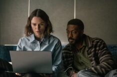 Keira Knightley as Lo and Daniel Ings as Adam in The Woman in Cabin 10.