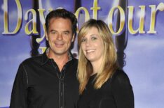 Wally Kurth and wife Debra Yuhasz pose for a picture at the 'Days Of Our Lives' 45th Anniversary Party held at The House Of Blues on November 6, 2010 in West Hollywood, California.