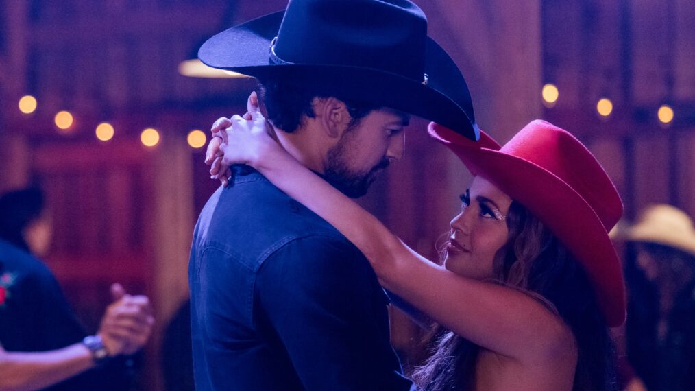 Giacomo Gianniotti as Ellis, Vanessa Morgan as Max — 'Wild Cards' Season 2