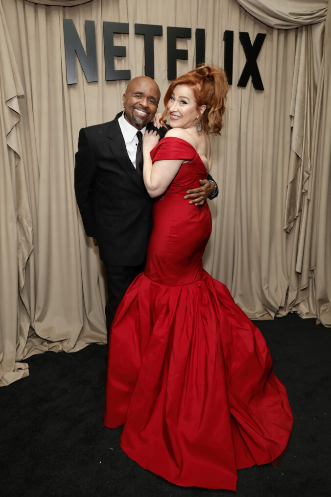 William Stanford Davis and Lisa Ann Walter attend Netflix's Golden Globe Afterparty 2025