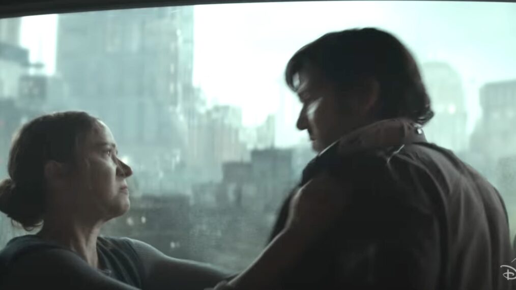 Elizabeth Dulau as Kleya Marki and Diego Luna as Cassian Andor in Andor Season 2