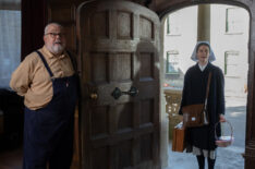 Cliff Parisi as Fred Buckle and Molly Vevers as Sister Catherine in ‘Call the Midwife’ Season 14 Episode 4