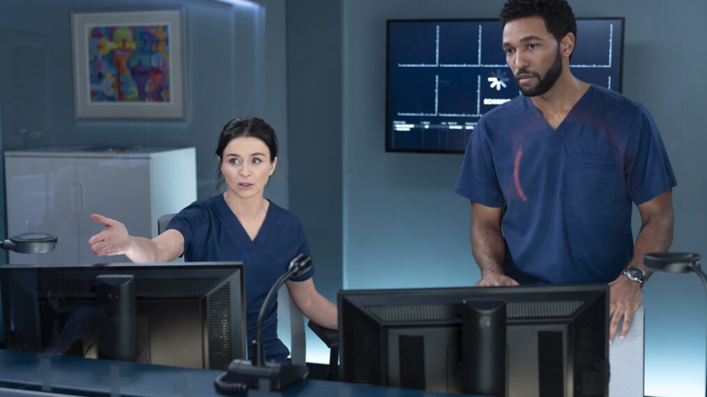 Caterina Scorsone and Anthony Hill in Grey's Anatomy - 'Hit the Floor'