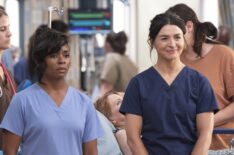 Alexis Floyd and Caterina Scorsone in Grey's Anatomy - 'Hit the Floor'