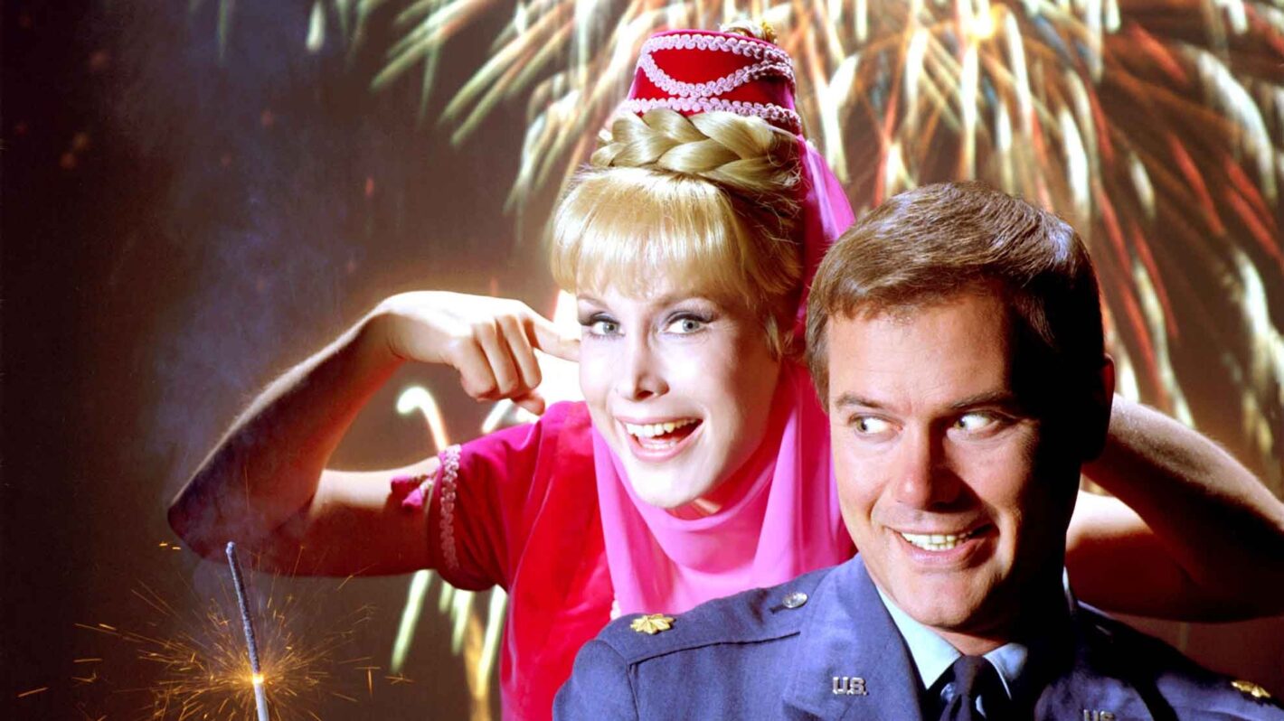 Barbara Eden, Larry Hagman in I Dream of Jeannie