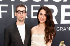 Jack Antonoff and Margaret Qualley attend the 67th Grammy Awards on February 2, 2025 in Los Angeles