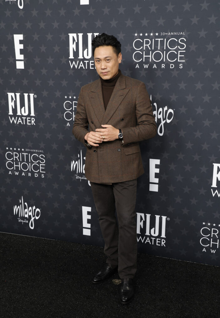 Jon M. Chu attends the 30th Annual Critics Choice Awards at Barker Hangar on February 07, 2025 in Santa Monica, California.