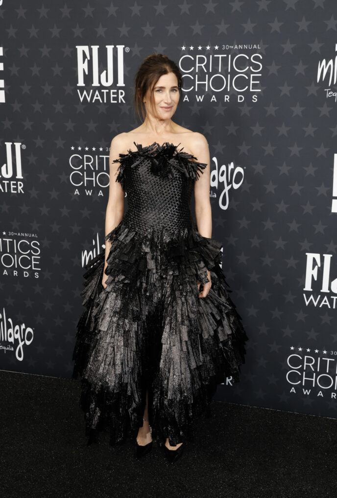 Kathryn Hahn attends the 30th Annual Critics Choice Awards at Barker Hangar on February 07, 2025 in Santa Monica, California.