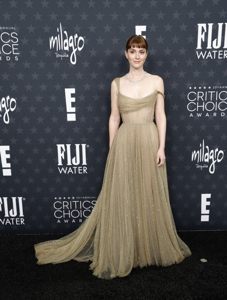 Leighton Meester attends the 30th Annual Critics Choice Awards at Barker Hangar on February 07, 2025 in Santa Monica, California.