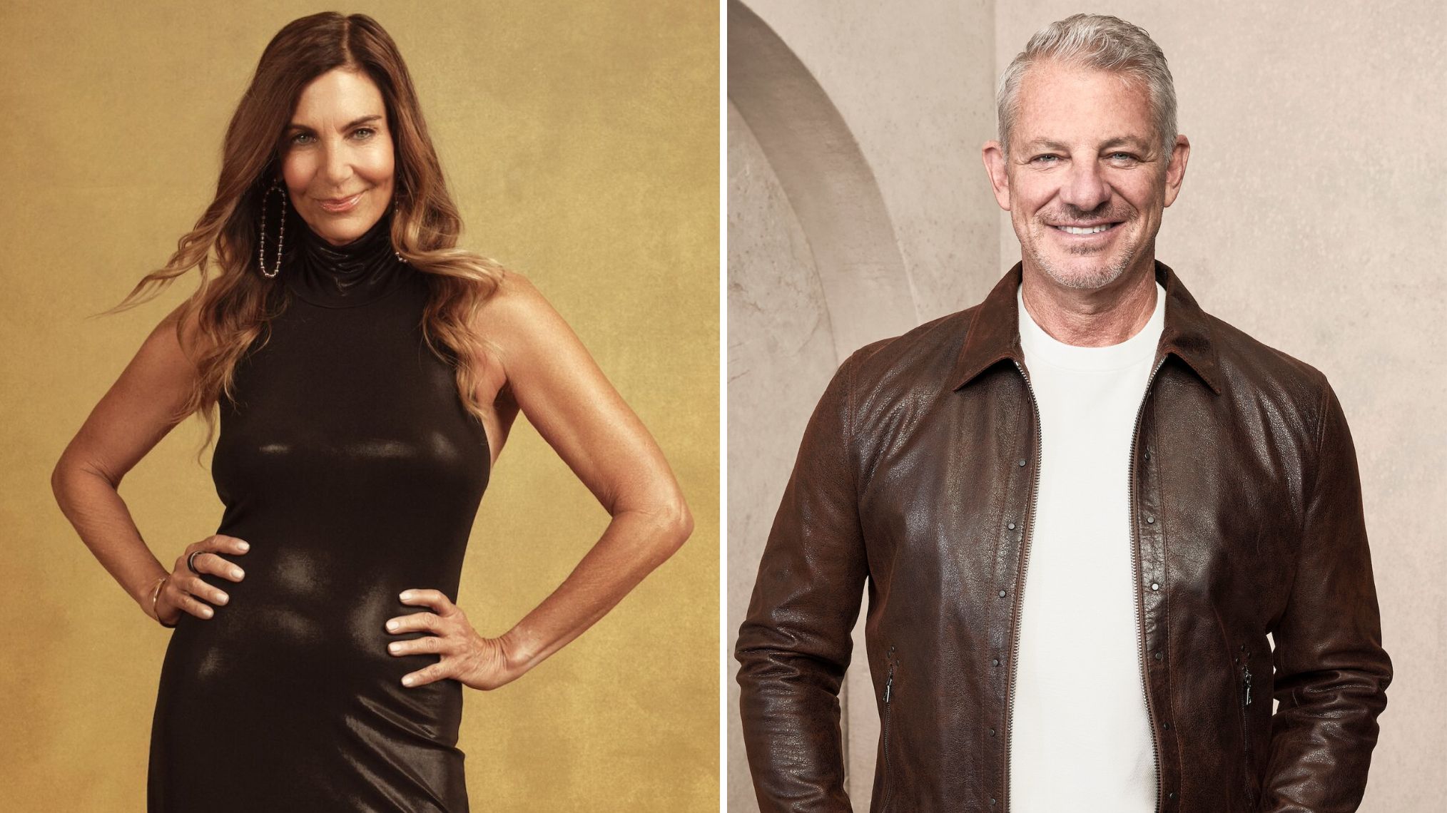 Leslie Fhima on 'The Golden Bachelor' and Jordan Heller on 'The Golden Bachelorette.'