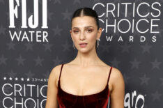 Marisa Abela attends the 30th Annual Critics Choice Awards at Barker Hangar on February 07, 2025 in Santa Monica, California.