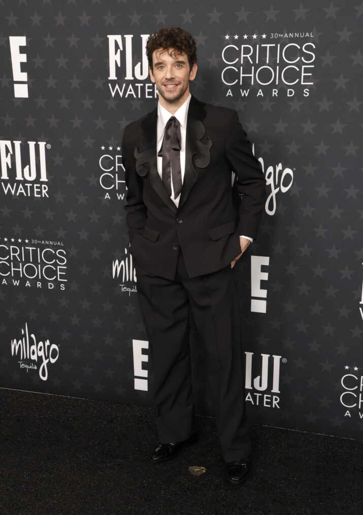 Michael Urie attends the 30th Annual Critics Choice Awards at Barker Hangar on February 07, 2025 in Santa Monica, California.