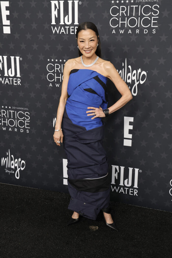 Michelle Yeoh attends the 30th Annual Critics Choice Awards at Barker Hangar on February 07, 2025 in Santa Monica, California.