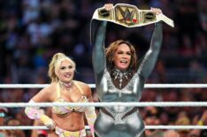 Nia Jax and Tiffany Stratton