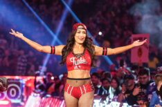 Nikki Bella makes her entrance during Royal Rumble at Lucas Oil Stadium on February 1, 2025 in Indianapolis