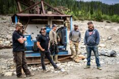 Rick Ness and crew stood together in Gold Rush