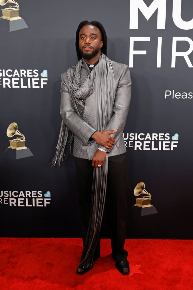 Shaboozey attends the 67th Grammy Awards on February 2, 2025 in Los Angeles