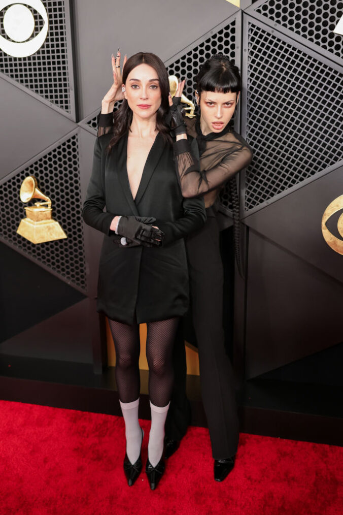 St. Vincent and Charlotte Kemp Muhl attend the 67th Annual Grammy Awards at Crypto.com Arena on February 2, 2025 in Los Angeles, California. (Photo by Neilson Barnard/Getty Images for The Recording Academy)