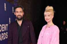 Alex Hassell and Emma King attend the 27th British Independent Film Awards at The Roundhouse on December 08, 2024 in London, England.