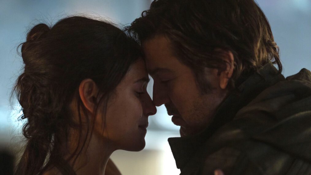 Bix Caleen (Adria Arjona) and Andor (Diego Luna) in 'Andor' Season 2
