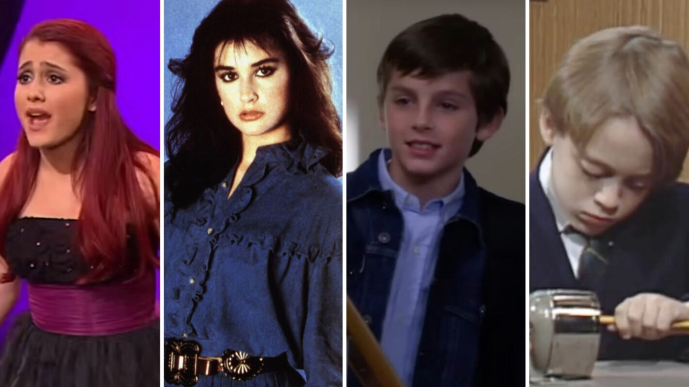 Ariana Grande in 'Victorious,' Demi Moore in 'General Hospital,' Timothée Chalamet in 'Law & Order,' and Kieran Culkin in 'Saturday Night Live.'