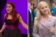 Ariana Grande in her first breakout television role in 'Victorious' and her most recent role in 'Wicked.